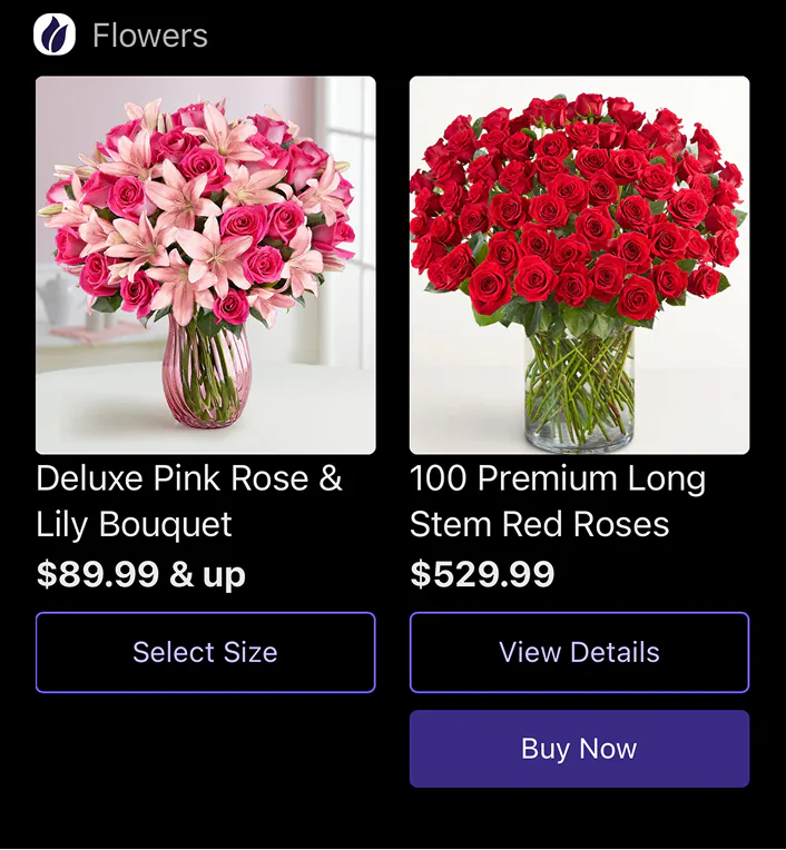 I need pink flowers for Valentine's Day
