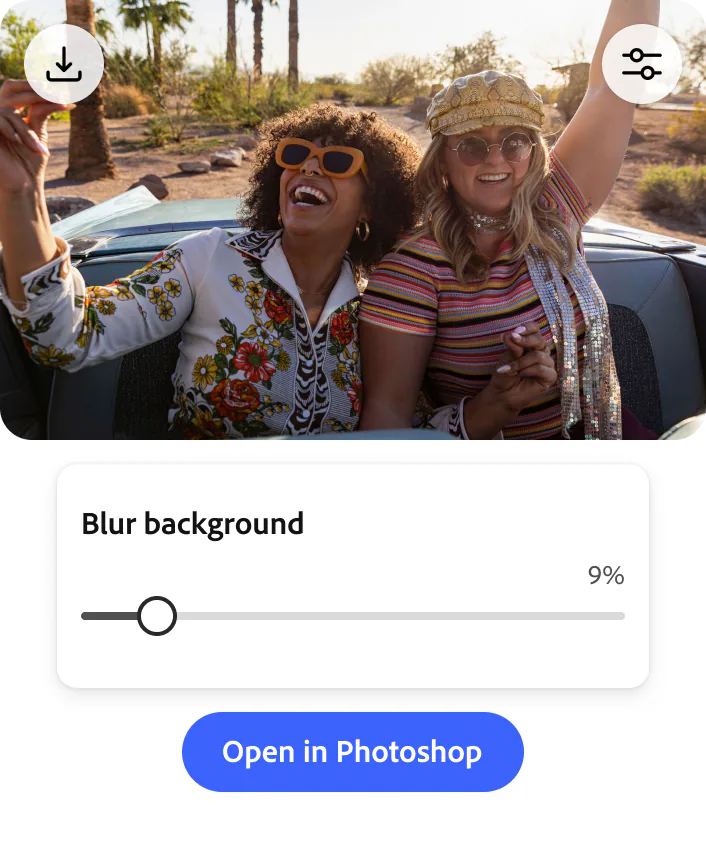 @Adobe Photoshop blur the background