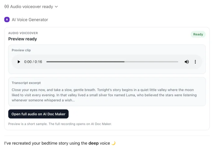 can you try a deep voice instead?