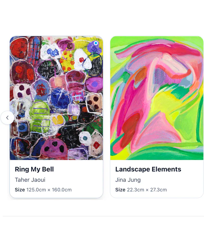 recommend colorful abstracts for a modern living room