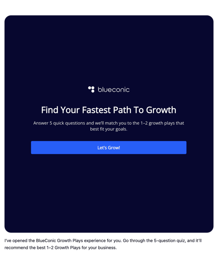 I want to unlock new Growth Plays for my business using BlueConic.