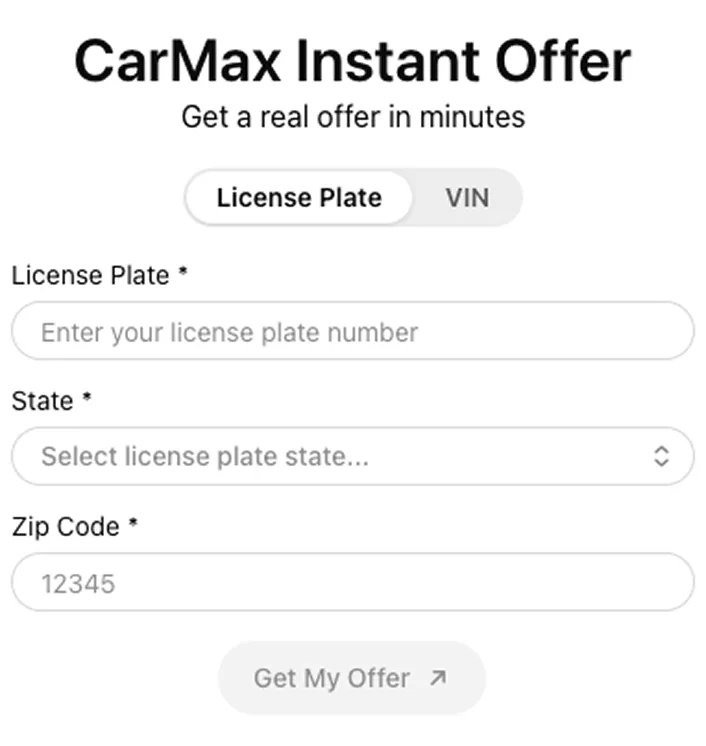 Help me get an offer on my car