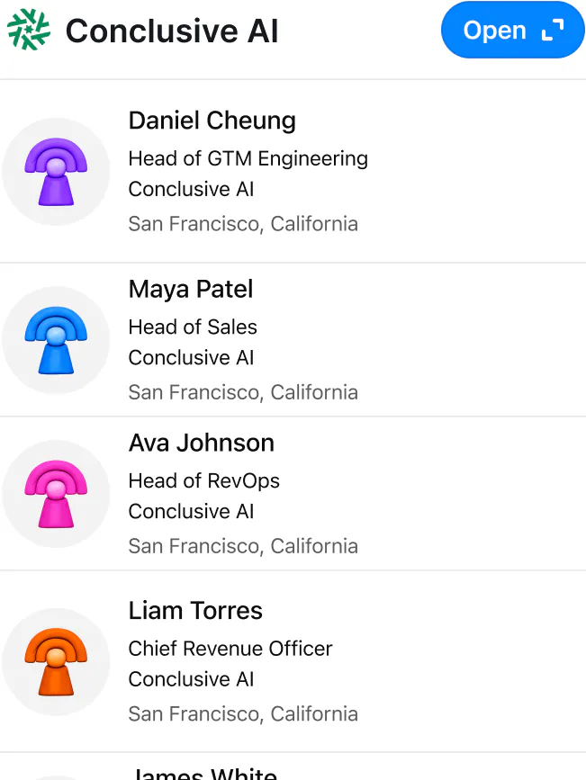 @Clay find GTM Leaders at Conclusive AI