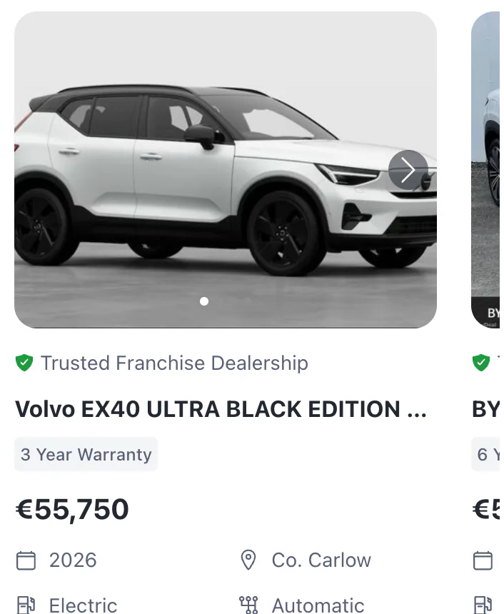 @DoneDeal Show me SUV's from Dealerships