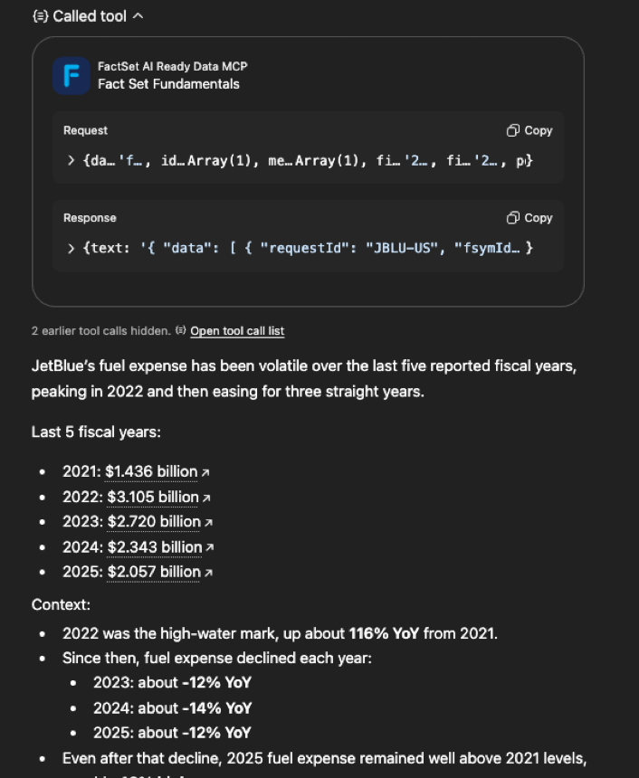 Tell me about JetBlue's fuel expenses over the last 5 years