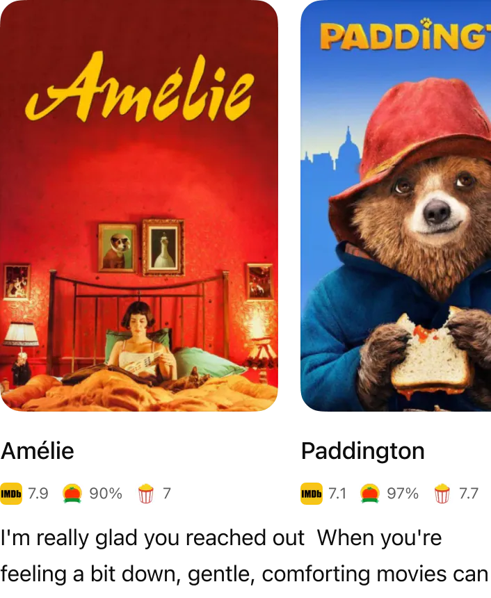 @Flixor I'm feeling a bit down. Can you recommend?