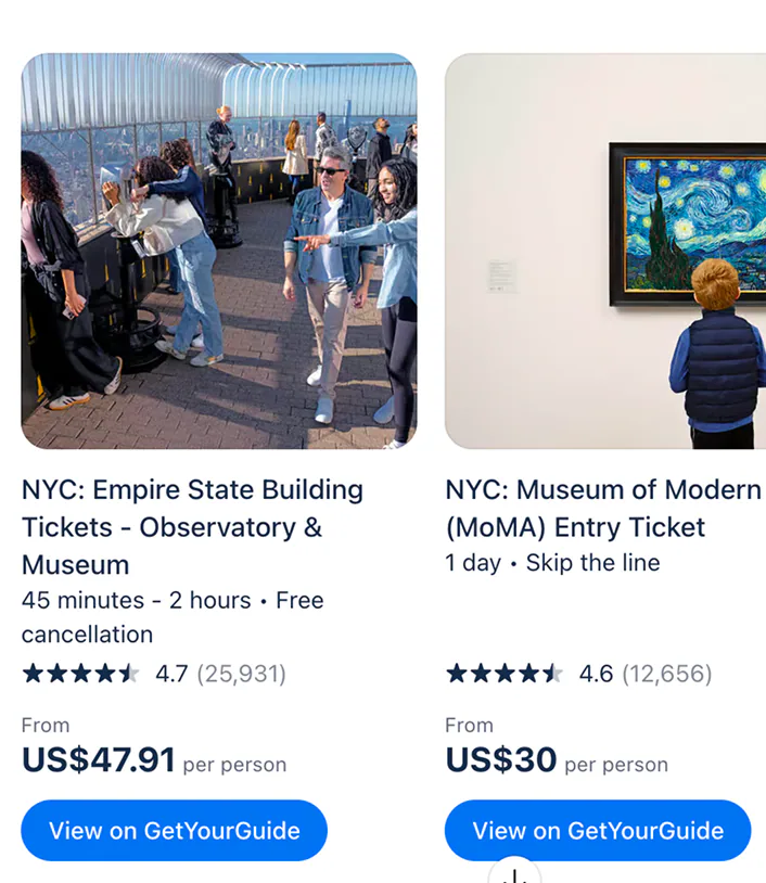 @GetYourGuide show me the best museums in New York