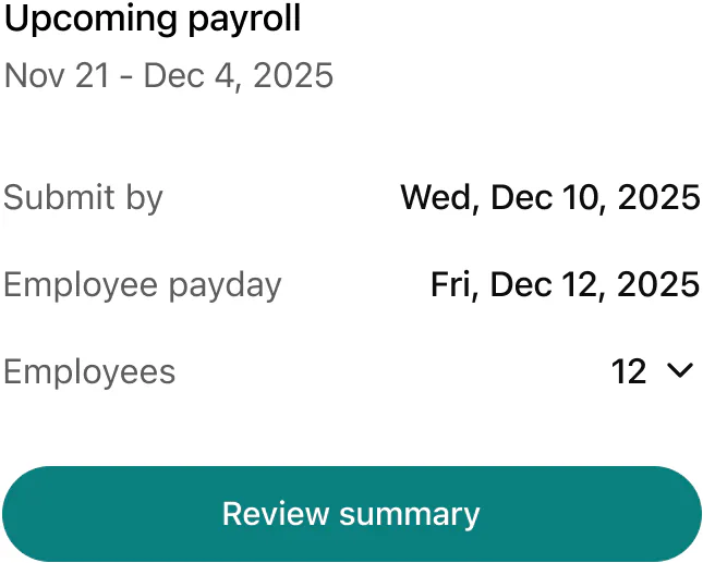 @Gusto let’s run payroll