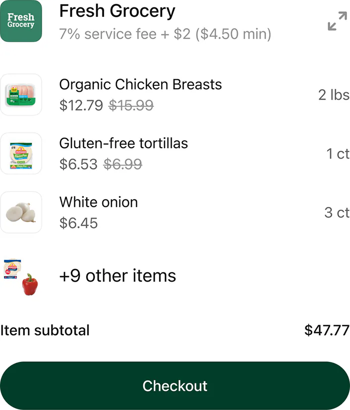 @Instacart I need ingredients for chicken fajitas, make it gluten free
