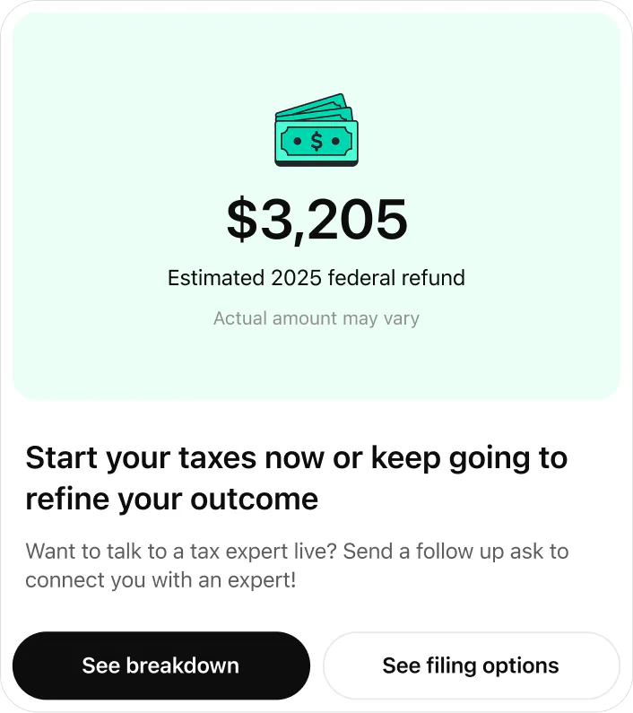 @Intuit TurboTax estimate my refund