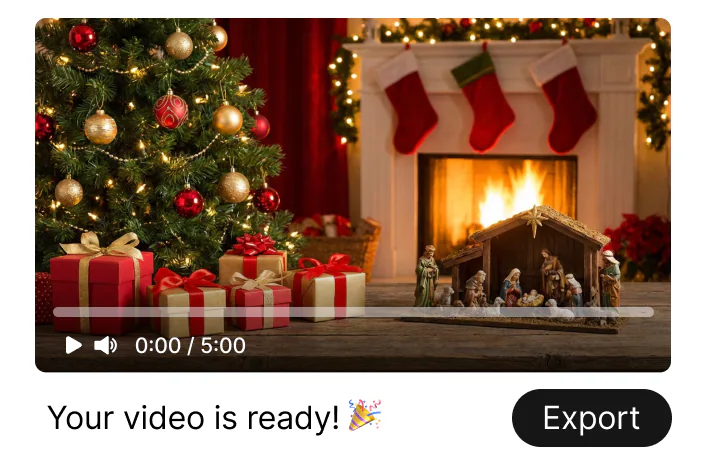 Make a 5 minute video about why we celebrate Christmas.
