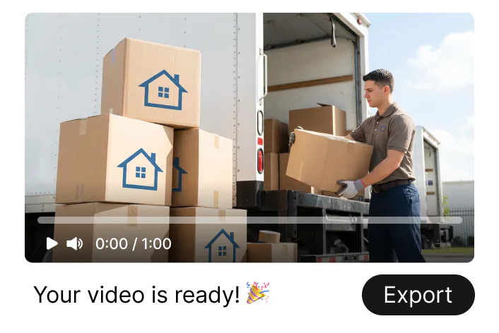 Make a minute promo for my movers & packers service. Link: www.movemates.co