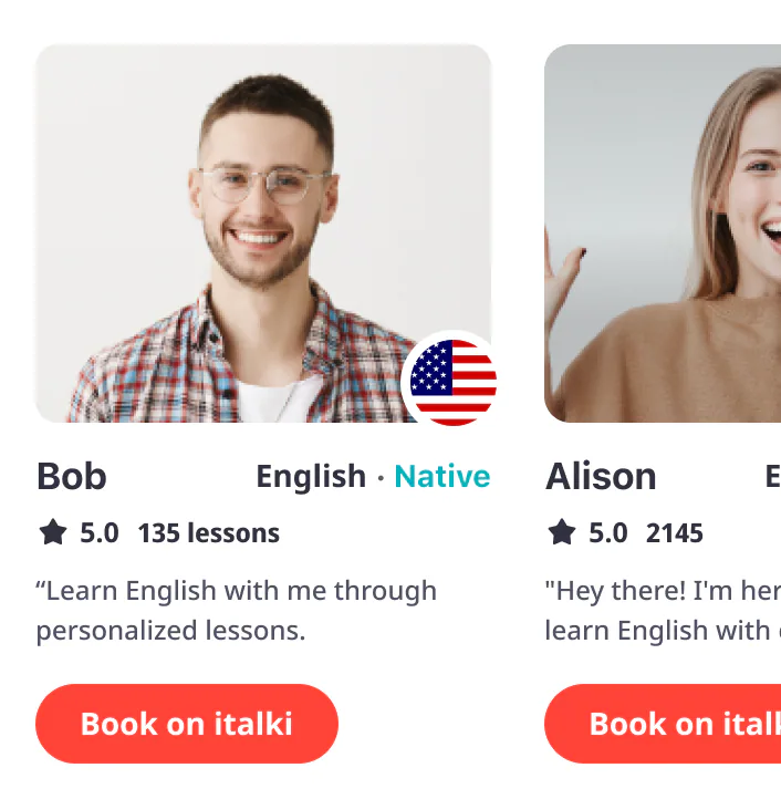 I want to practice English with native speakers.