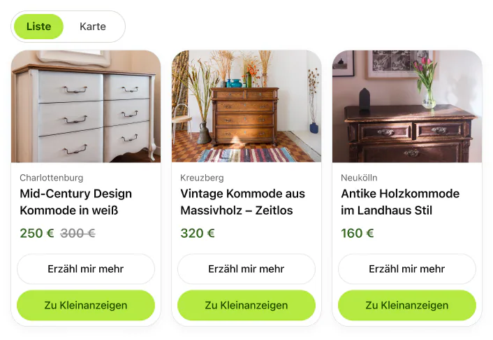 Ich suche eine hochwertige Kommode für meine Altbauwohnung in Berlin