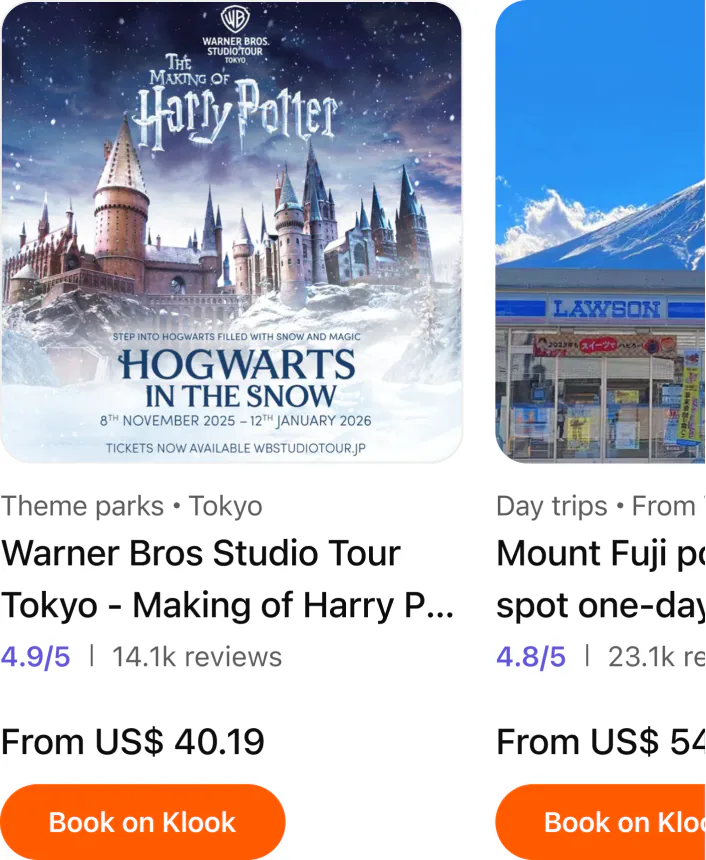 @Klook Recommend Things to do in Tokyo for me