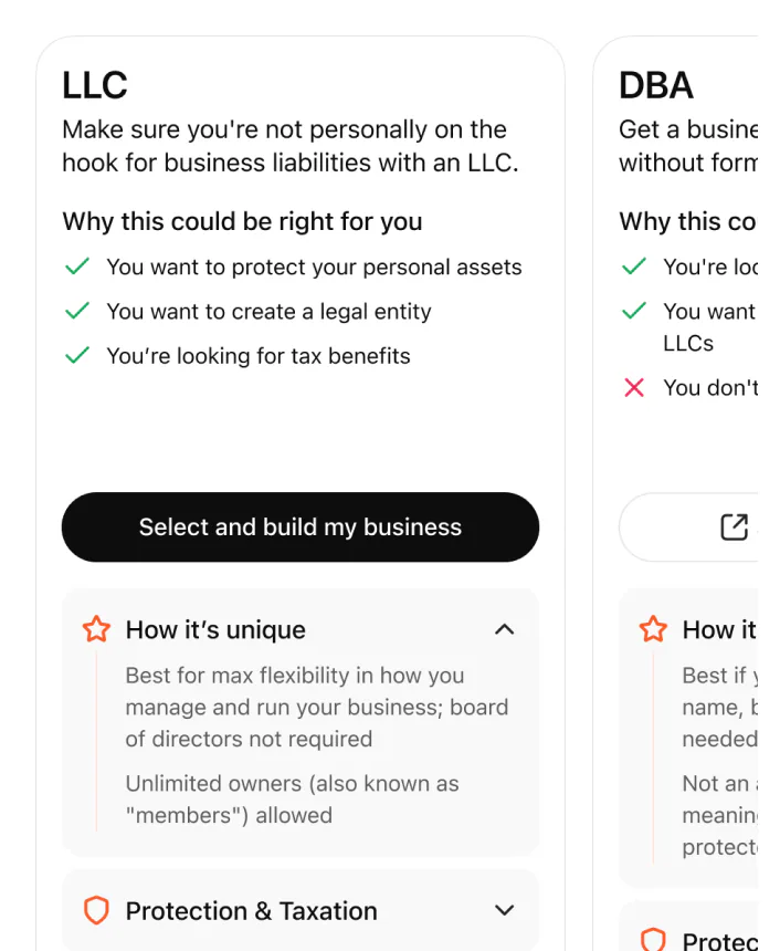 What is the difference between an LLC and a DBA?