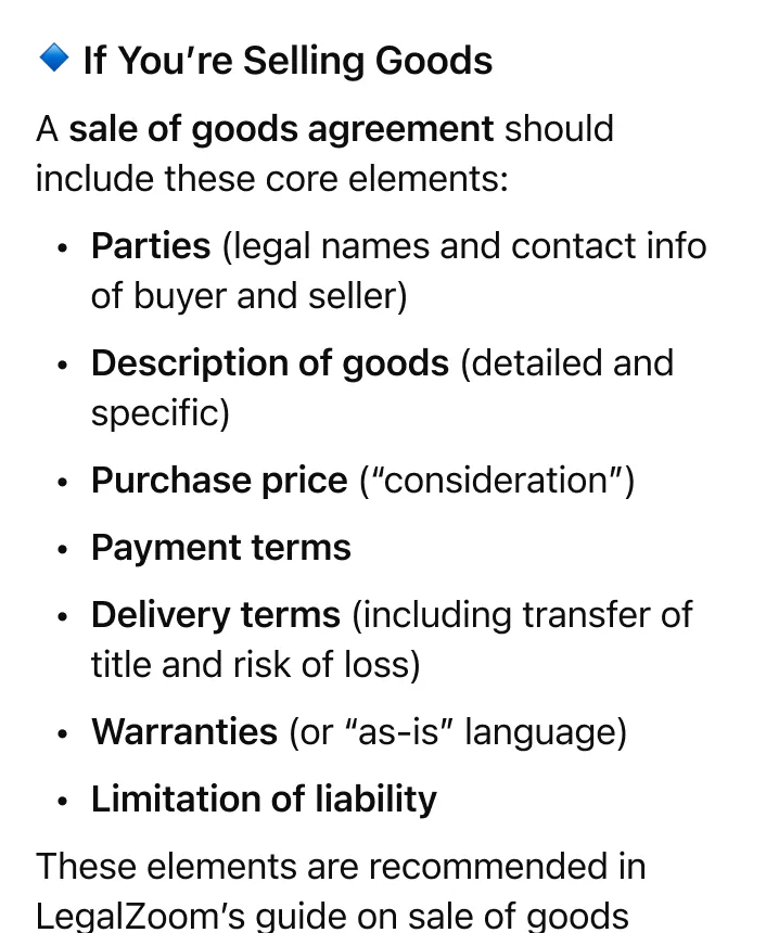 Help me write a sales contract for my business?
