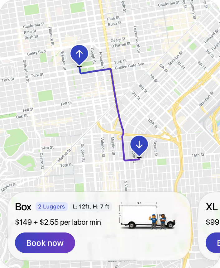 I need a quote for moving apartments from Pac Heights to the Mission