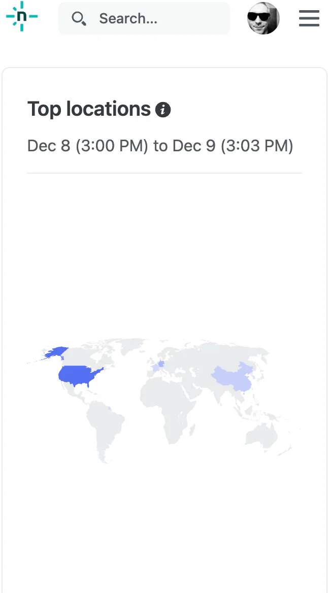 @Netlify where is my site being visited from?