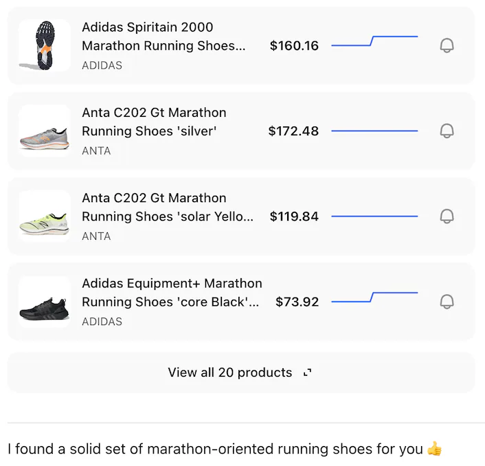 @Penny find me good long-distance running shoes