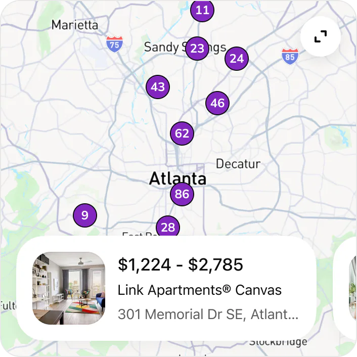 Find me rentals in Atlanta