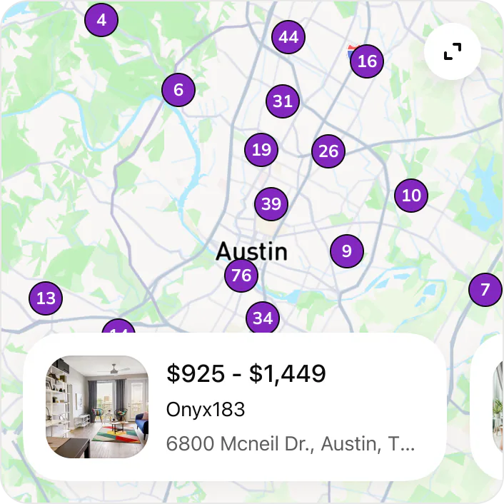 Show me 2 bedroom rentals in Austin under $2,500
