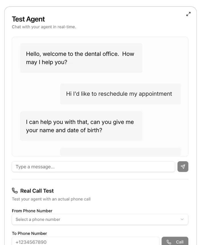 Help me test my agent