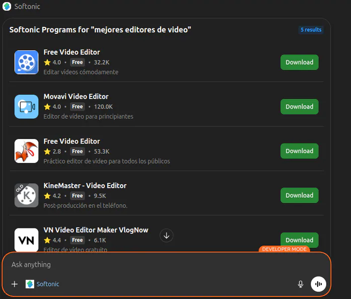 Cuales son los mejores editores de video de softonic?