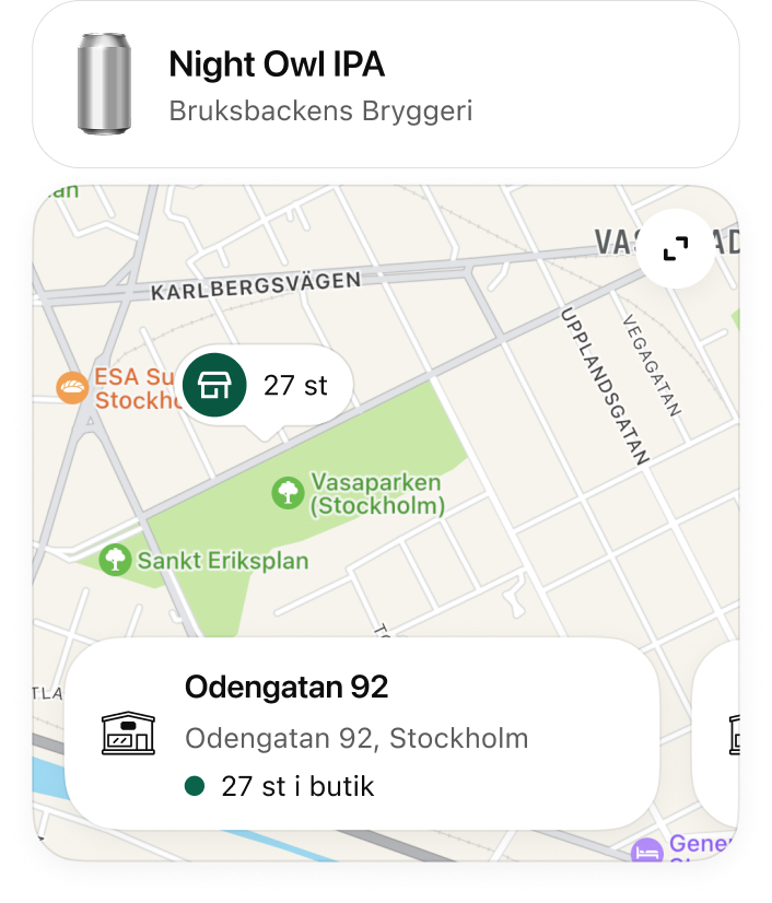 Var hittar jag Night Owl IPA runt Odenplan?