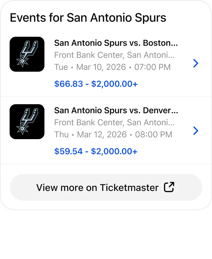 When are the next San Antonio Spurs games?