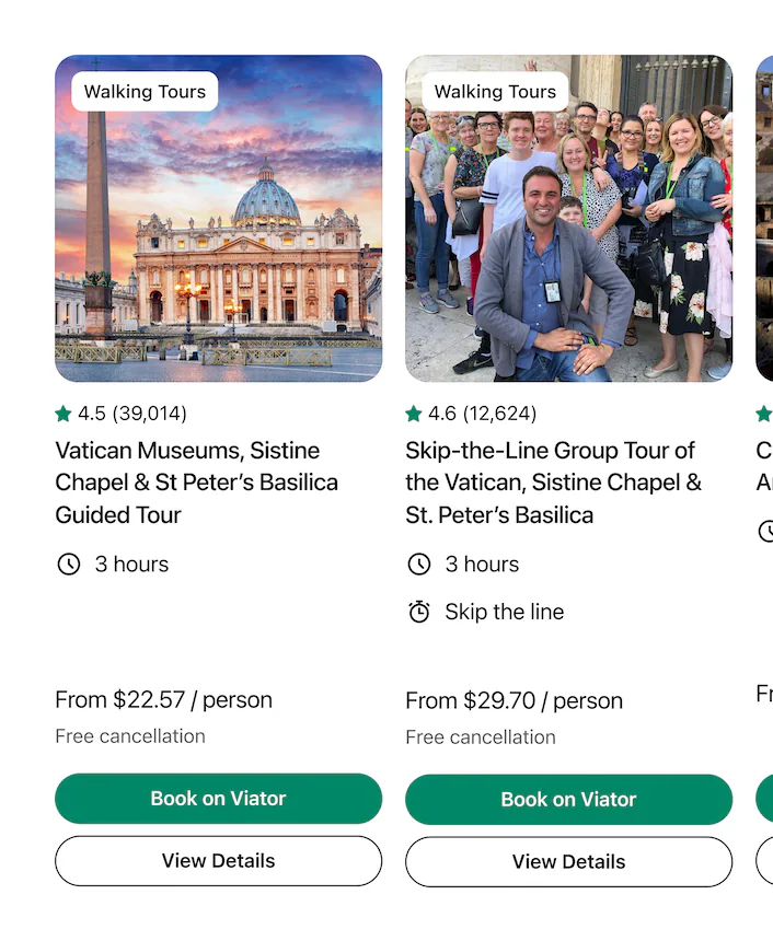 What can I do in the Vatican tomorrow?