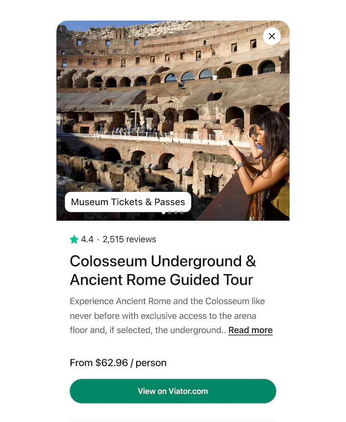 Show me more details on the Colosseum guided tour