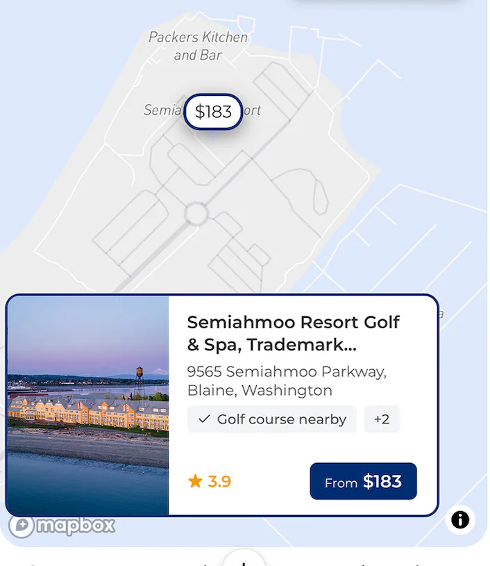 Mountain hotel in upper Washington, with trails, skiing and great views.